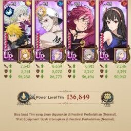 Asia |1.2M CC| 5UR (EliMeli, WK Gowther 2/6, Thor, Meliodas, Arthur and etc) + Full Collab TOG |Unlinked| CheckSS (SDS1043) 2